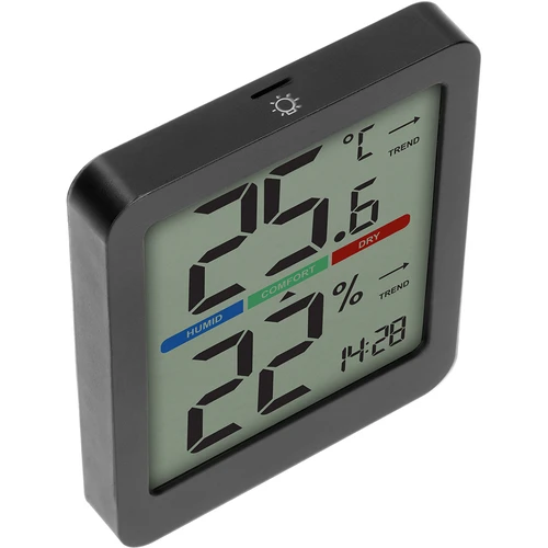 Elektronický izbový teplomer, čierny - 4
