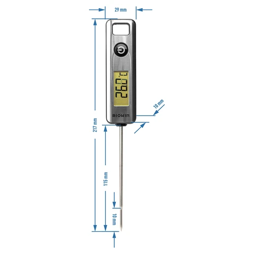Elektronický kuchynský teplomer, LCD (-50°C do +200°C) - 4