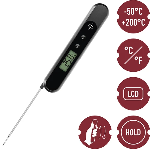 Elektronický kuchynský teplomer nabíjaný manuálne - 7