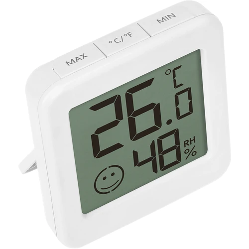 Elektronický teplomer s indikátorom komfortu, biely - 4