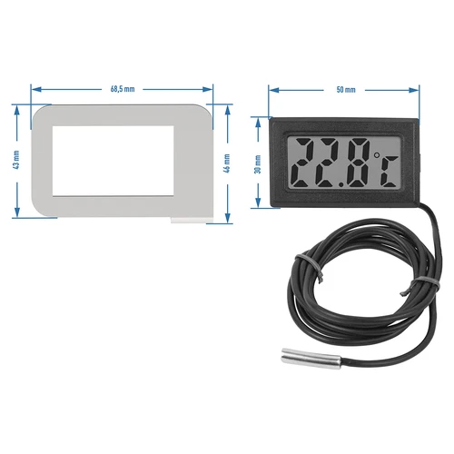 Elektronický teplomer v rámiku - pre destilátory (-50°C do +110°C) - 3