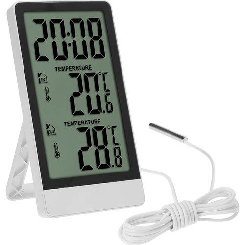 Elektronický teplomer značky Soens – so sondou, biely