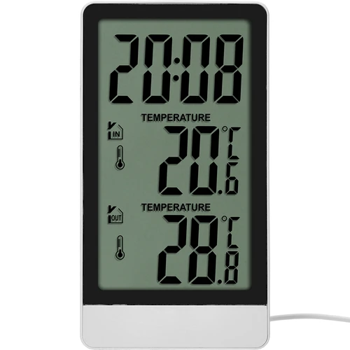 Elektronický teplomer značky Soens – so sondou, biely - 2