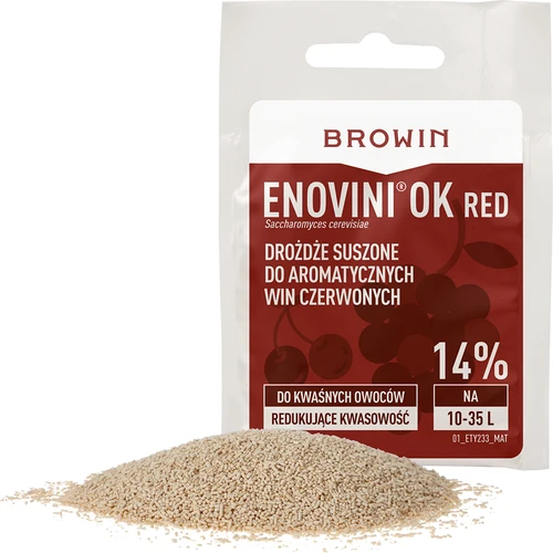Enovini® OK RED - vinárske kvasnice znižujúce kyslosť 7 g - 3
