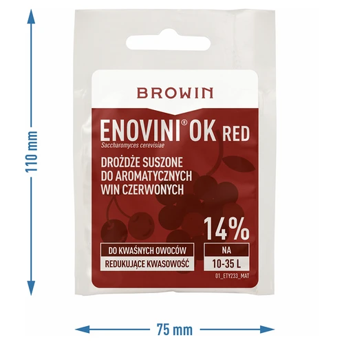 Enovini® OK RED - vinárske kvasnice znižujúce kyslosť 7 g - 4