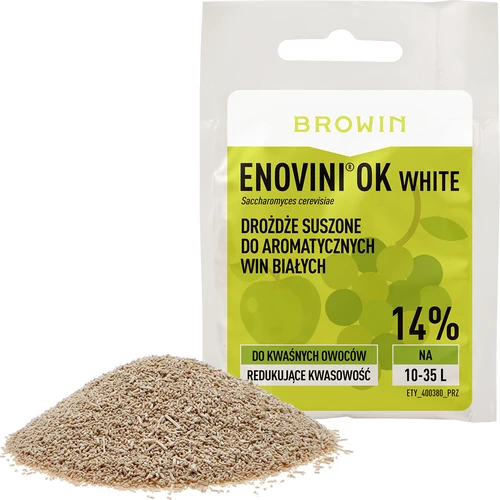 Enovini® OK WHITE - vínne kvasnice znižujúce kyslosť 7 g - 3