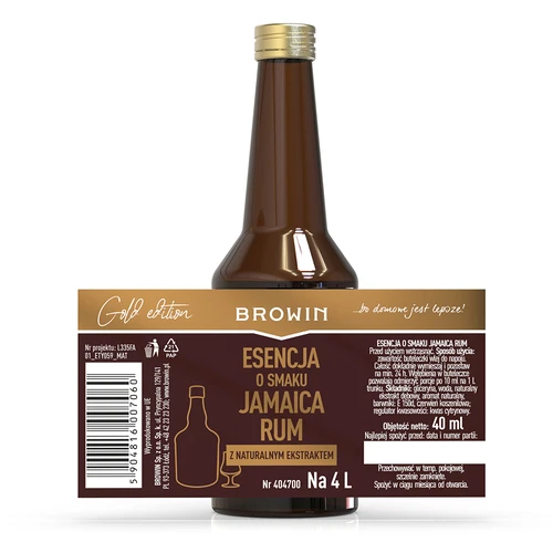 Esencia Gold s príchuťou Jamaica Rum na 4 L, 40 ml - 5