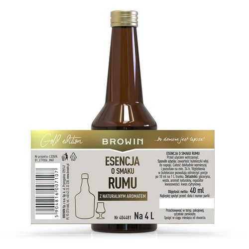 Esencia s chuťou rumu na 4 L - 40 ml - 6