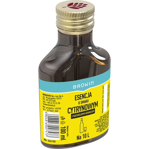 Esencia s citrónovou príchuťou s prírodnou arómou na 10 L - 100 ml - 2