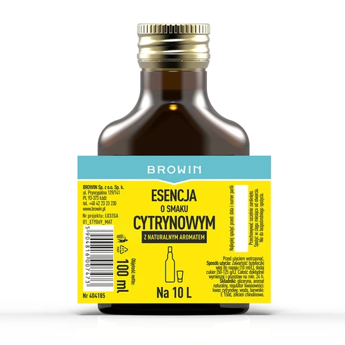 Esencia s citrónovou príchuťou s prírodnou arómou na 10 L - 100 ml - 4