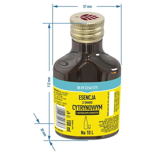 Esencia s citrónovou príchuťou s prírodnou arómou na 10 L - 100 ml - 6