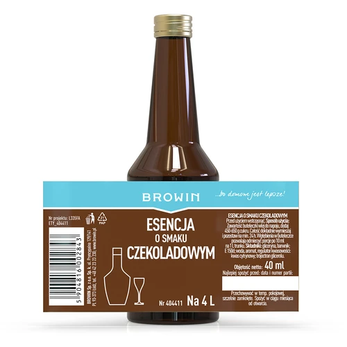 Esencia s čokoládovou príchuťou na 4 l - 40 ml - 7