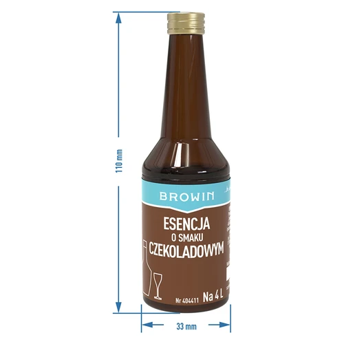 Esencia s čokoládovou príchuťou na 4 l - 40 ml - 8