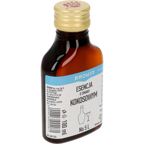 Esencia s kokosovou príchuťou, na 5 L - 100 ml - 2