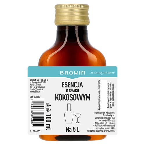 Esencia s kokosovou príchuťou, na 5 L - 100 ml - 4