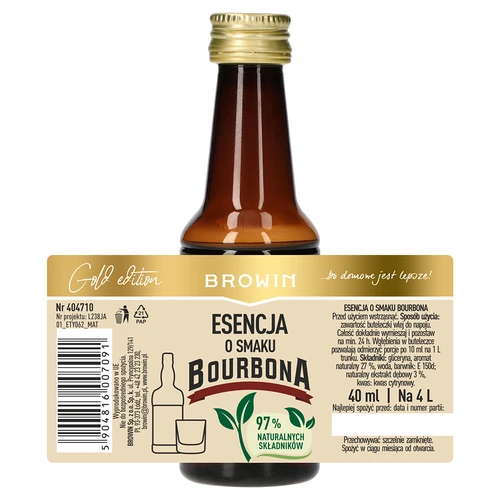 Esencia s príchuťou bourbonu na 4 L, 40 ml - 5