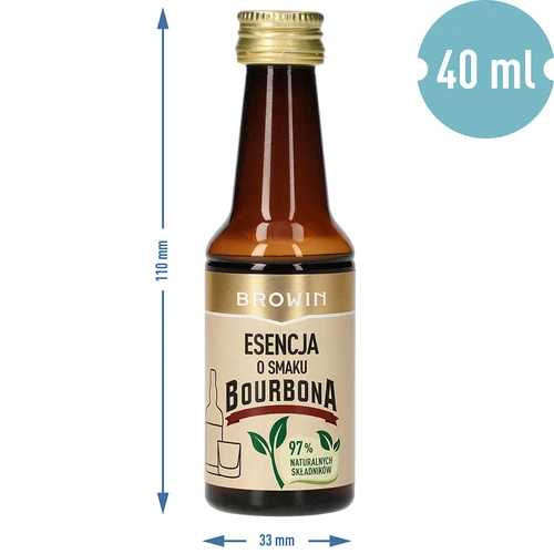 Esencia s príchuťou bourbonu na 4 L, 40 ml - 8