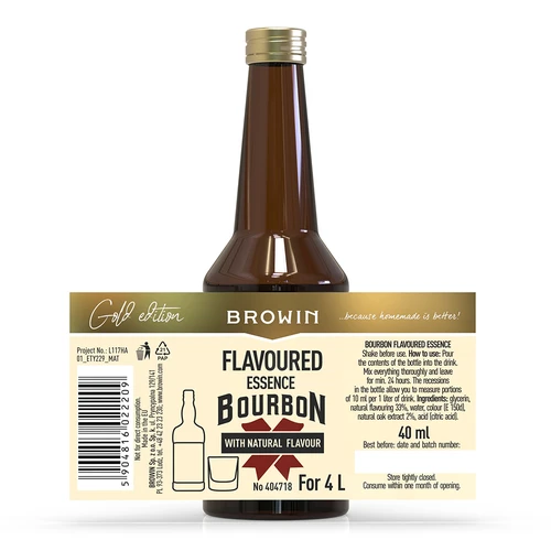Esencia s príchuťou bourbonu 40 ml - 5