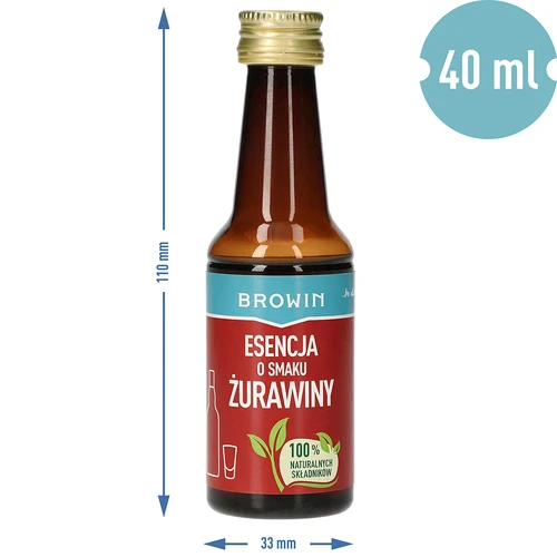 Esencia s príchuťou brusnice na 4 L - 40 ml - 8