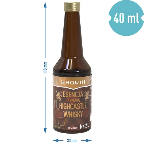 Esencia s príchuťou Highcastle Whisky na 2 l – 40 ml - 7