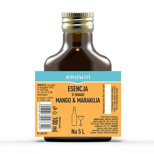Esencia s príchuťou mango & marakuja na 5 L, 100 ml - 4