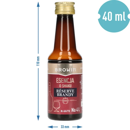 Esencia s príchuťou Reserve Brandy, 40 ml, na 4 l - 7
