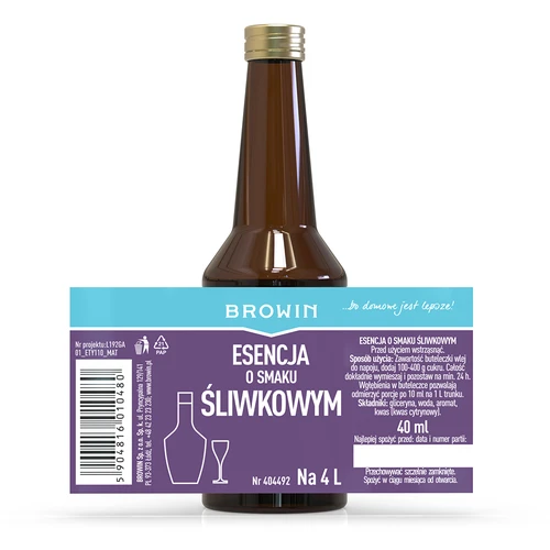 Esencia s príchuťou slivky na 4 L, 40 ml - 4