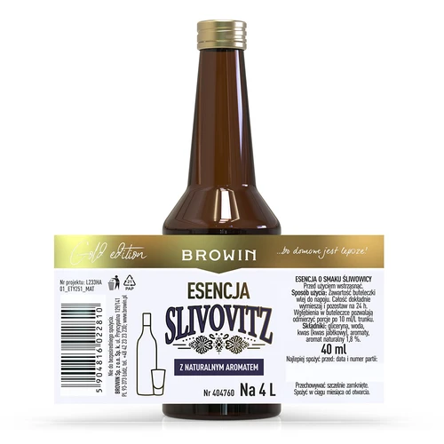 Esencia s príchuťou slivovice, na 4 L, 40 ml - 4