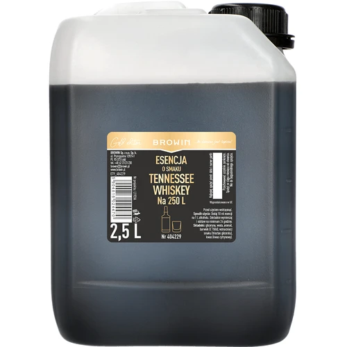 Esencia s príchuťou Tennessee Whiskey 2,5 l, na 250 l hotového nápoja