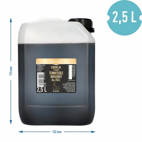 Esencia s príchuťou Tennessee Whiskey 2,5 l, na 250 l hotového nápoja - 3