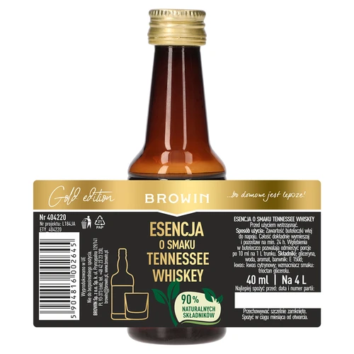 Esencia s príchuťou Tennessee whiskey na 4 l - 40 ml - 7
