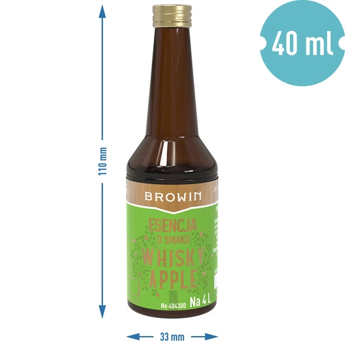 Esencia s príchuťou Whisky Apple - 40 ml, na 4 L - 7