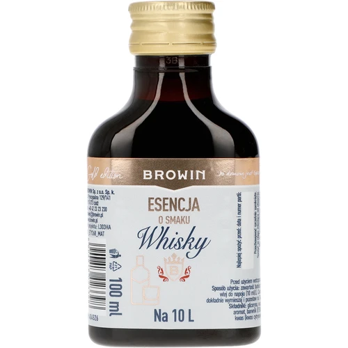 Esencia s chuťou whisky na 10 l, 100 ml
