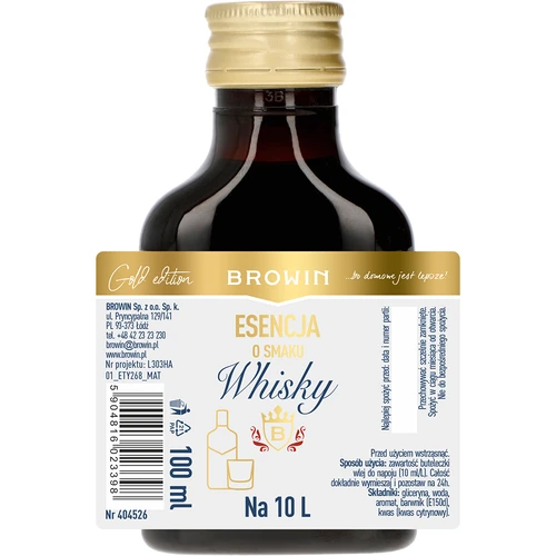 Esencia s chuťou whisky na 10 l, 100 ml - 4