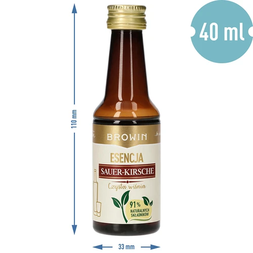 Esencia Sauer-Kirsche – Čistá Višňa, 40 ml, na 4 l - 7
