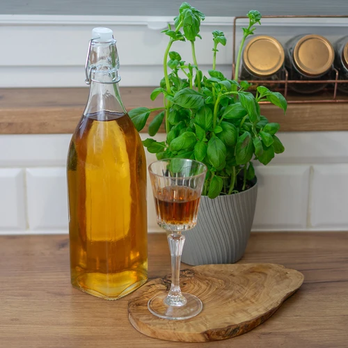 Fľaša 1 l s hermetickým uzáverom – hranatá - 3