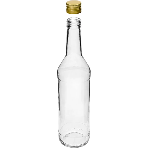 Fľaša 500 ml na vodku rovná s uzávermi - 8 ks. - 5