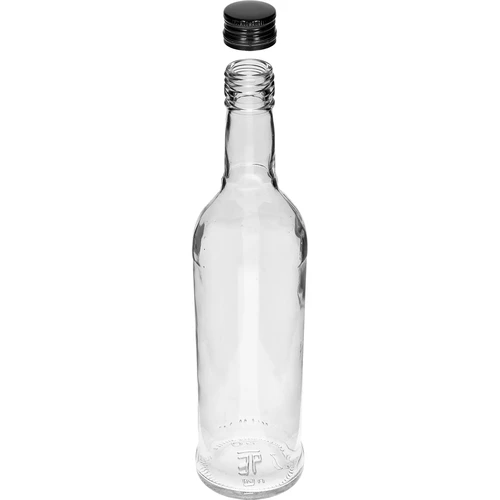 Fľaša 500 ml Štíhla, s čiernym uzáverom, na vodku, 6 ks - 4