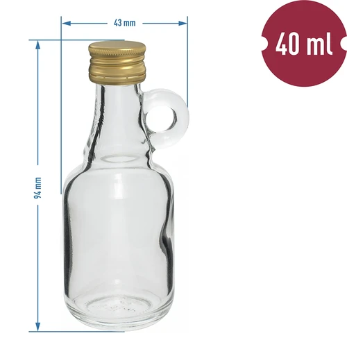 Fľaša Galónik 40ml so skrutkovacím uzáverom - 10ks. - 4