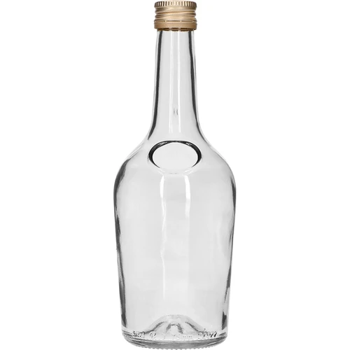 Fľaša GLORIA 0,5 l, so zlatým skrutkovacím viečkom fi 28, 1 ks