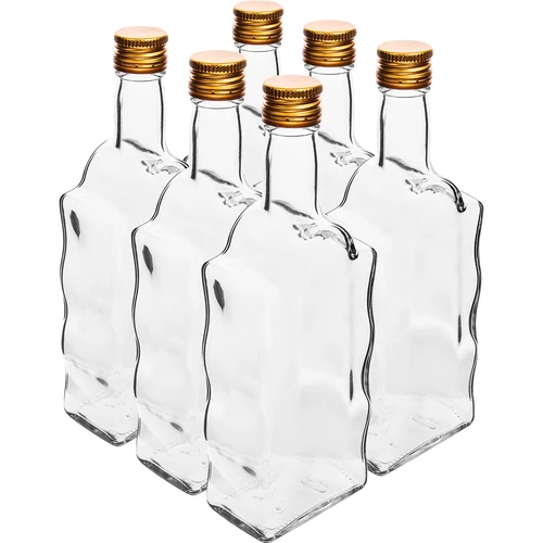 Fľaša Kláštorná 500 ml, s uzáverom, biela - 6 ks.