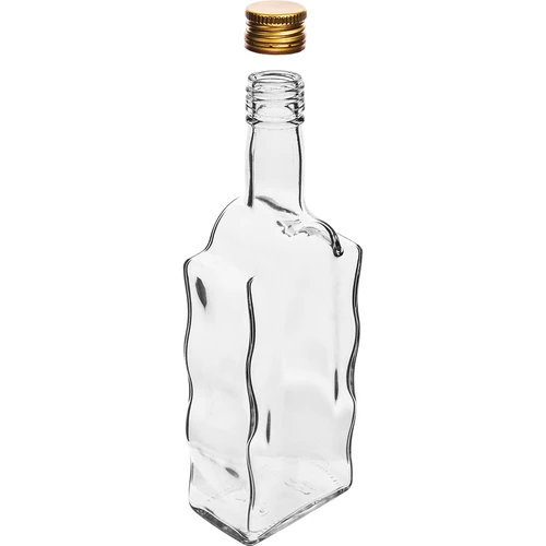 Fľaša Kláštorná 500 ml, s uzáverom, biela - 6 ks. - 2