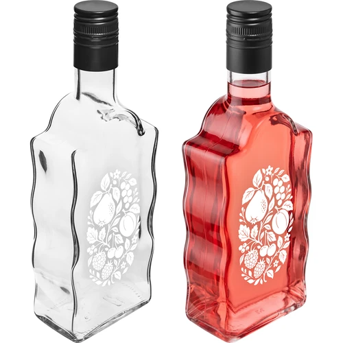 Fľaša Kláštorná 500 ml so skrutkovacím uzáverom a potlačou „Ovocie” vzor 1 - 4
