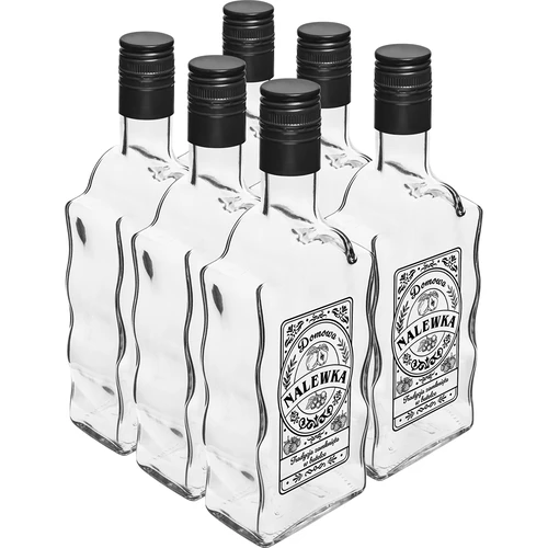 Kláštorná fľaša 500 ml so skrutkovacím uzáverom, potlač „Nalewka“, 1 ks. - 4