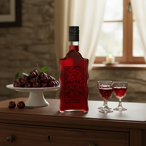 Kláštorná fľaša 500 ml so skrutkovacím uzáverom, potlač „Nalewka“, 1 ks. - 6