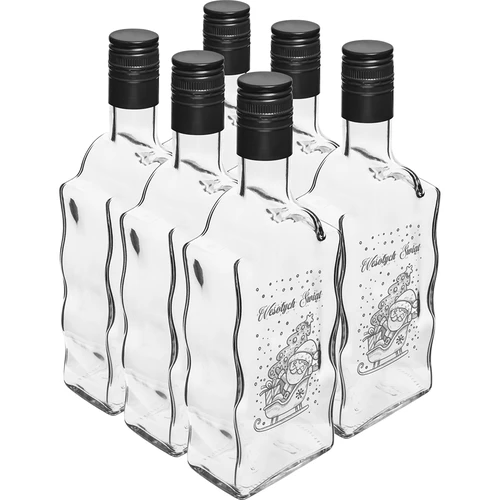 Fľaša Klasztorna 500 ml so skrutkovacím uzáverom, potlač „Mikuláš“, 1 ks - 4