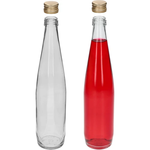 Fľaša Klubová 500 ml so zlatým skrutkovacím uzáverom, sada 6 ks. - 5