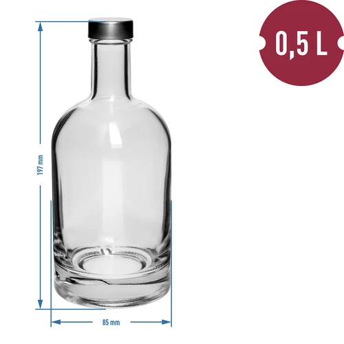 Fľaša Miss Barku 500 ml so skrutkovacím uzáverom, 1 ks. - 2
