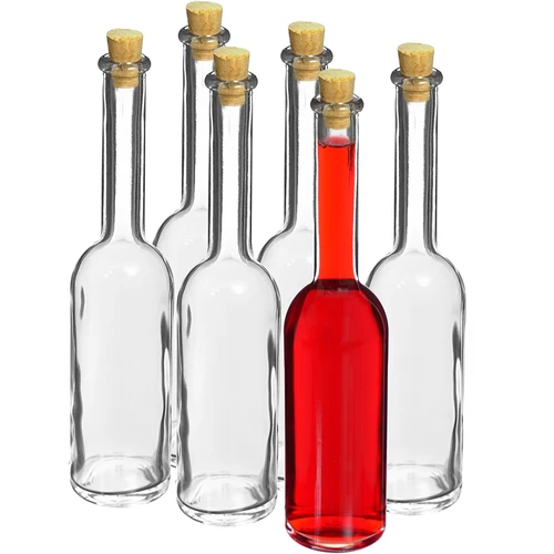 Fľaša na likér 100 ml 6 ks + 6 zátok - 2