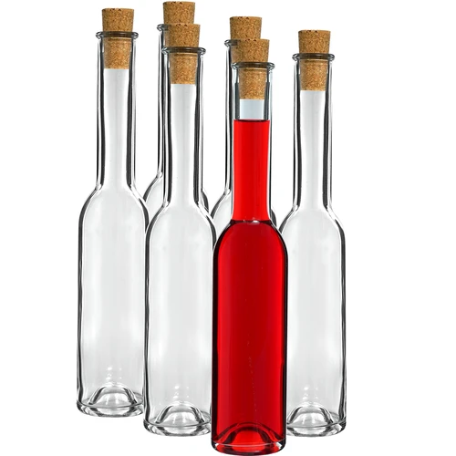 Fľaša na likér 200 ml 6 ks + 6 zátok 23/18 - 2